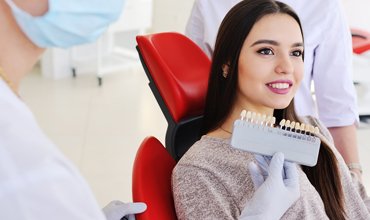 Happy dental patient